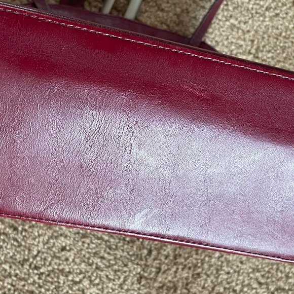 DR Del Rio burgundy leather backpack purse main image 5